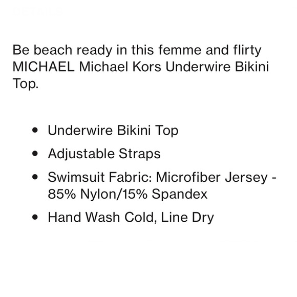 Michael Kors Solid High Waisted Bottom - Picture 11 of 11